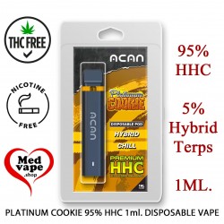 95% HHC PLATINUM COOKIE 1ml DISPOSABLE VAPE - ACAN - MEDVAPE
